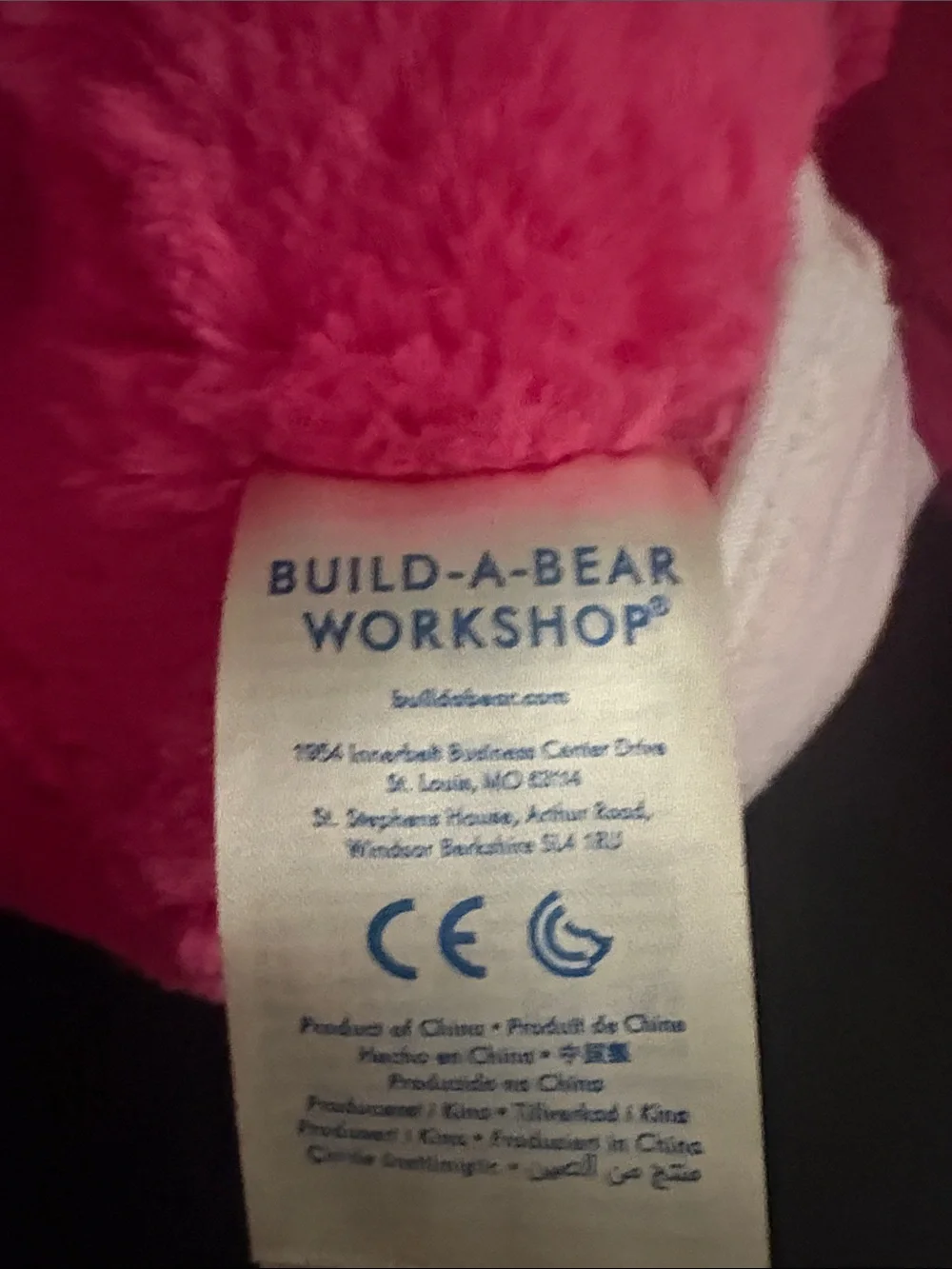 Care Bears Bright Pink Plush Pair - Rainbow & 'We Care' Designs
